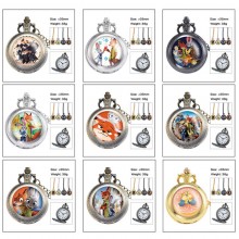 Zootopia anime small necklace pocket watch