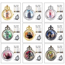 Naruto anime small necklace pocket watch