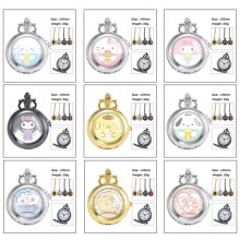 Sanrio Melody kitty Cinnamoroll Kuromi anime small necklace pocket watch