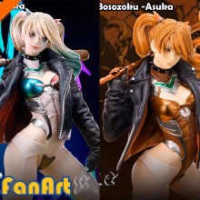 Bosozoku Harley Quinn cos Asuka anime figure