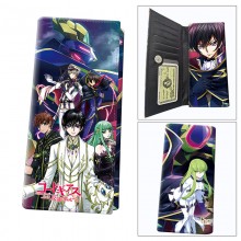 Code Geass anime long wallets card holder purse