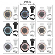 Princess Snow White Belle Mulan Mermaid Multifunction Waterproof Electronic Digital Watch