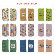 Crybaby anime long zipper wallets purse