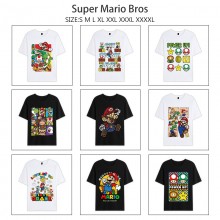 Super Mario anime summer short sleeve cotton t-shirts