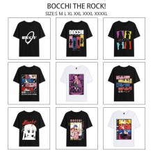 Bocchi The Rock anime summer short sleeve cotton t-shirts