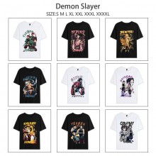 Demon Slayer anime summer short sleeve cotton t-shirts