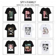 SPY x FAMILY anime summer short sleeve cotton t-shirts
