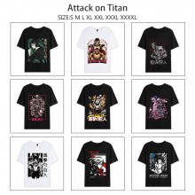 Attack on Titan anime summer short sleeve cotton t-shirts