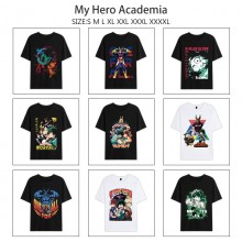 My Hero Academia anime summer short sleeve cotton t-shirts