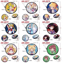 Sailor Moon anime pu zipper round wallet coin purs...
