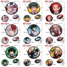 My Hero Academia anime pu zipper round wallet coin purse