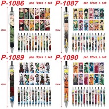 Naruto anime ballpoint pen ball pens(12pcs a set)