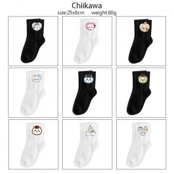 Chiikawa anime mid length cotton socks