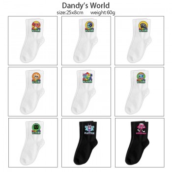 Dandy's World game mid length cotton socks