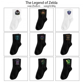 The Legend of Zelda game mid length cotton socks