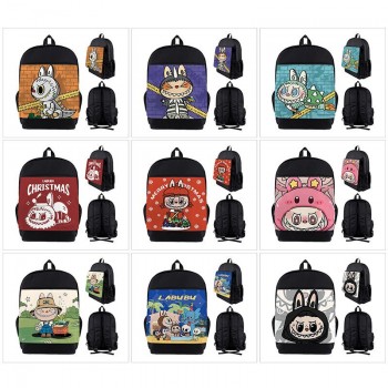 Labubu anime nylon backpack bags