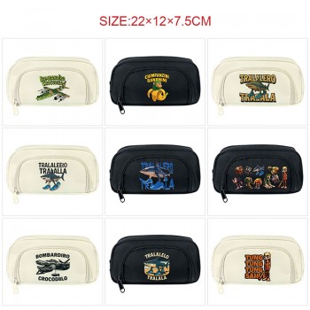 Tung Tung Tung Sahur anime pen bag pencil case