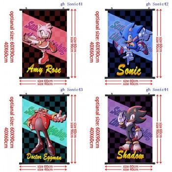 Sonic the Hedgehog anime wall scroll wallscrolls
