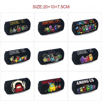 Among Us game anvas pen case pencil bags