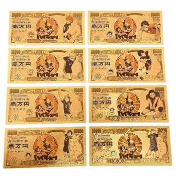 Haikyuu anime coin gold banknotes(price for 1pcs)