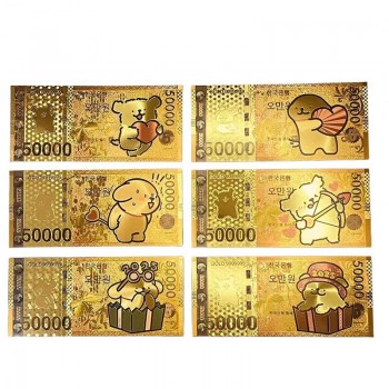Maltese anime coin gold banknotes(price for 1pcs)