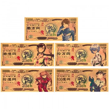EVA anime coin gold banknotes(price for 1pcs)