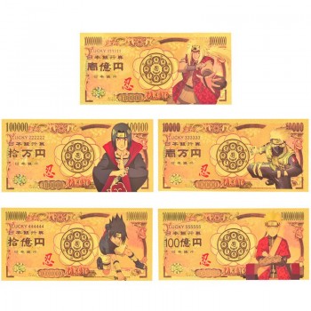 Naruto anime gold banknotes(price for 1pcs)