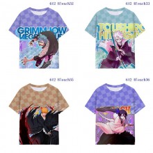 Bleach anime milk silk fabric t-shirt t shirts