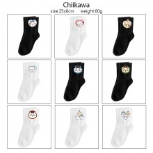 Chiikawa anime mid length cotton socks