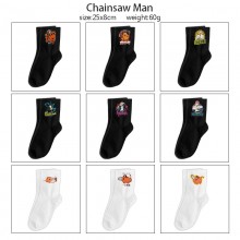 Chainsaw Man anime mid length cotton socks