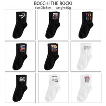 Bocchi The Rock anime mid length cotton socks