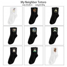 Totoro anime mid length cotton socks