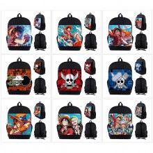 One Piece anime nylon backpack bags