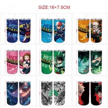 My Hero Academia anime coffee water bottle cup wit...
