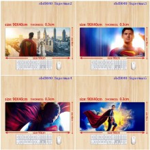 Super man anime big mouse pad mat 90/80/70/60cm