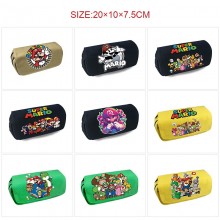 Super Mario anime canvas pen case pencil bags