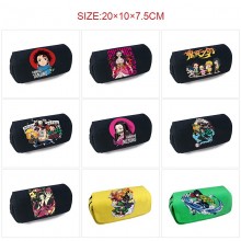 Demon Slayer anime canvas pen case pencil bags