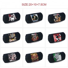 Attack on Titan anime canvas pen case pencil bags
