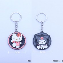 Sanrio Hello kitty Kuromi anime movable alloy key ...