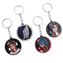 Attack on Titan anime movable alloy key chain