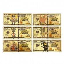 Spongebob anime coin gold banknotes(price for 1pcs...