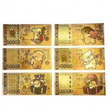Maltese anime coin gold banknotes(price for 1pcs)