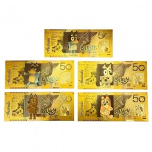 Bluey anime coin gold banknotes(price for 1pcs)