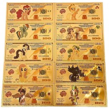 My Little Pony Unicorn anime coin gold banknotes(p...