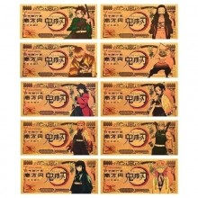 Demon Slayer anime coin gold banknotes(price for 1pcs)