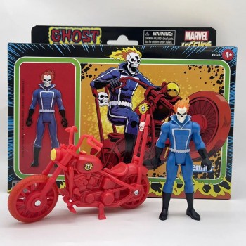 Ghost Rider With Motorcycle Action Figure Joint Movable Figure