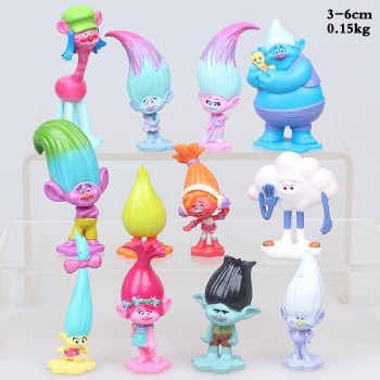 12pcs/set Trolls anime figures(OPP bag)