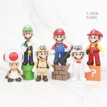 9pcs/set Super Mario anime figures(OPP bag)