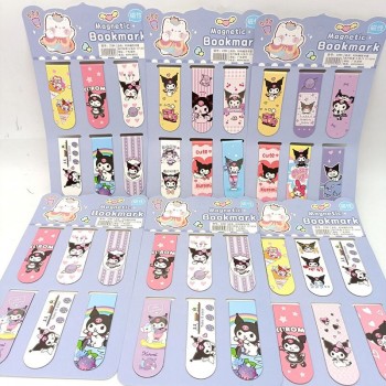 6PCS Demon Slayer Sanrio Conan Pikachu Genshin Impact anime magnetic bookmark