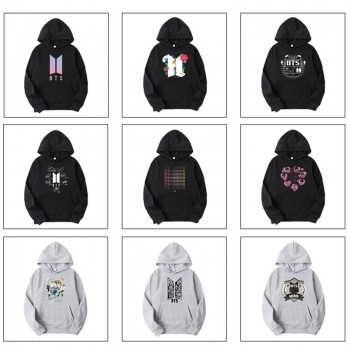 BTS BT21 star Long Sleeve Hoodies Sweatshirts